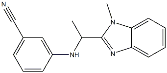 3-{[1-(1-methyl-1H-1,3-benzodiazol-2-yl)ethyl]amino}benzonitrile