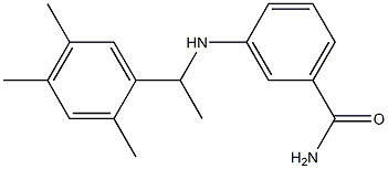 3-{[1-(2,4,5-trimethylphenyl)ethyl]amino}benzamide