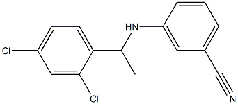 3-{[1-(2,4-dichlorophenyl)ethyl]amino}benzonitrile Structure