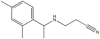  3-{[1-(2,4-dimethylphenyl)ethyl]amino}propanenitrile