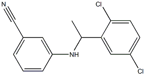 3-{[1-(2,5-dichlorophenyl)ethyl]amino}benzonitrile Struktur