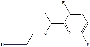 3-{[1-(2,5-difluorophenyl)ethyl]amino}propanenitrile