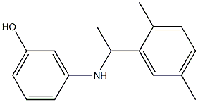3-{[1-(2,5-dimethylphenyl)ethyl]amino}phenol 结构式