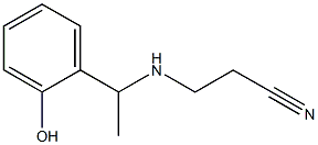 3-{[1-(2-hydroxyphenyl)ethyl]amino}propanenitrile 化学構造式