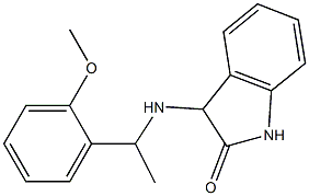 3-{[1-(2-methoxyphenyl)ethyl]amino}-2,3-dihydro-1H-indol-2-one Structure