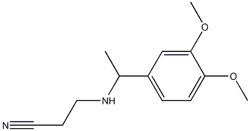  3-{[1-(3,4-dimethoxyphenyl)ethyl]amino}propanenitrile