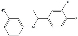 3-{[1-(3-chloro-4-fluorophenyl)ethyl]amino}phenol