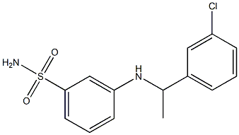 3-{[1-(3-chlorophenyl)ethyl]amino}benzene-1-sulfonamide