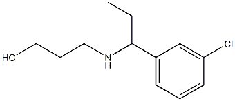 3-{[1-(3-chlorophenyl)propyl]amino}propan-1-ol,,结构式