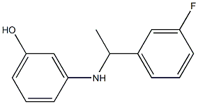  3-{[1-(3-fluorophenyl)ethyl]amino}phenol