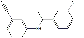 3-{[1-(3-methoxyphenyl)ethyl]amino}benzonitrile