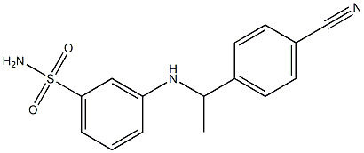 3-{[1-(4-cyanophenyl)ethyl]amino}benzene-1-sulfonamide