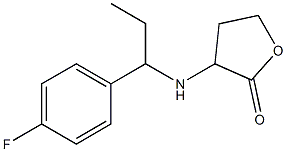 3-{[1-(4-fluorophenyl)propyl]amino}oxolan-2-one 化学構造式