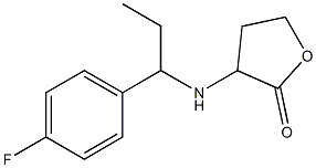 3-{[1-(4-fluorophenyl)propyl]amino}oxolan-2-one Struktur