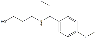3-{[1-(4-methoxyphenyl)propyl]amino}propan-1-ol Struktur