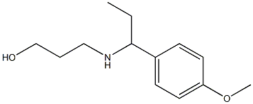 3-{[1-(4-methoxyphenyl)propyl]amino}propan-1-ol