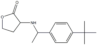 3-{[1-(4-tert-butylphenyl)ethyl]amino}oxolan-2-one Struktur