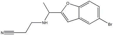 3-{[1-(5-bromo-1-benzofuran-2-yl)ethyl]amino}propanenitrile