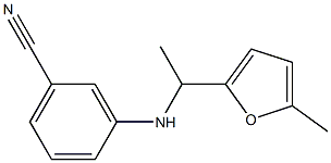 3-{[1-(5-methylfuran-2-yl)ethyl]amino}benzonitrile Struktur