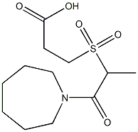 3-{[1-(azepan-1-yl)-1-oxopropane-2-]sulfonyl}propanoic acid