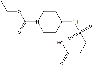 3-{[1-(ethoxycarbonyl)piperidin-4-yl]sulfamoyl}propanoic acid Structure