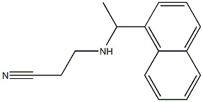 3-{[1-(naphthalen-1-yl)ethyl]amino}propanenitrile Structure