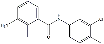 3-amino-N-(3-chloro-4-methylphenyl)-2-methylbenzamide Struktur