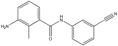 3-amino-N-(3-cyanophenyl)-2-methylbenzamide,,结构式