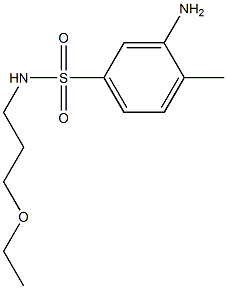 3-amino-N-(3-ethoxypropyl)-4-methylbenzene-1-sulfonamide Structure