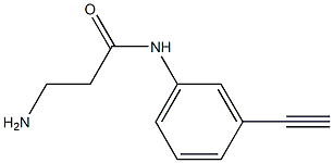 3-amino-N-(3-ethynylphenyl)propanamide 结构式