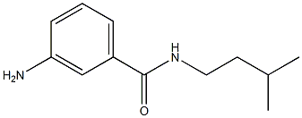 3-amino-N-(3-methylbutyl)benzamide 化学構造式