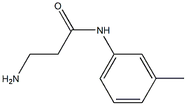 3-amino-N-(3-methylphenyl)propanamide 结构式