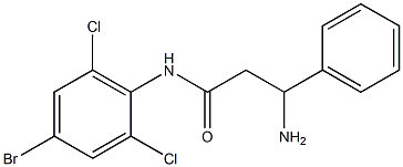  3-amino-N-(4-bromo-2,6-dichlorophenyl)-3-phenylpropanamide