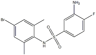 3-amino-N-(4-bromo-2,6-dimethylphenyl)-4-fluorobenzene-1-sulfonamide Structure