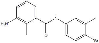 3-amino-N-(4-bromo-3-methylphenyl)-2-methylbenzamide,,结构式