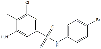  3-amino-N-(4-bromophenyl)-5-chloro-4-methylbenzene-1-sulfonamide