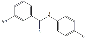 3-amino-N-(4-chloro-2-methylphenyl)-2-methylbenzamide,,结构式