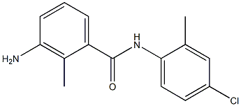 3-amino-N-(4-chloro-2-methylphenyl)-2-methylbenzamide 化学構造式