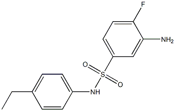 3-amino-N-(4-ethylphenyl)-4-fluorobenzene-1-sulfonamide Structure