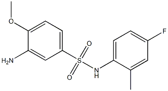 3-amino-N-(4-fluoro-2-methylphenyl)-4-methoxybenzene-1-sulfonamide Structure