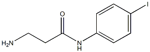 3-amino-N-(4-iodophenyl)propanamide,,结构式