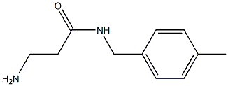 3-amino-N-(4-methylbenzyl)propanamide,,结构式