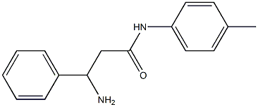 3-amino-N-(4-methylphenyl)-3-phenylpropanamide Structure