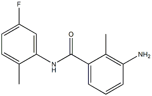 3-amino-N-(5-fluoro-2-methylphenyl)-2-methylbenzamide Struktur