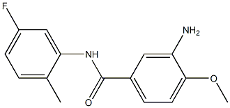 3-amino-N-(5-fluoro-2-methylphenyl)-4-methoxybenzamide 结构式