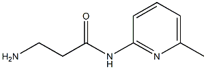 3-amino-N-(6-methylpyridin-2-yl)propanamide Structure