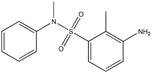 3-amino-N,2-dimethyl-N-phenylbenzene-1-sulfonamide Struktur