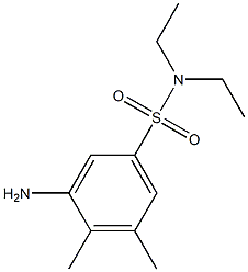 3-amino-N,N-diethyl-4,5-dimethylbenzene-1-sulfonamide 结构式