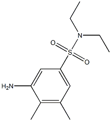 3-amino-N,N-diethyl-4,5-dimethylbenzene-1-sulfonamide Structure