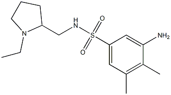 3-amino-N-[(1-ethylpyrrolidin-2-yl)methyl]-4,5-dimethylbenzene-1-sulfonamide